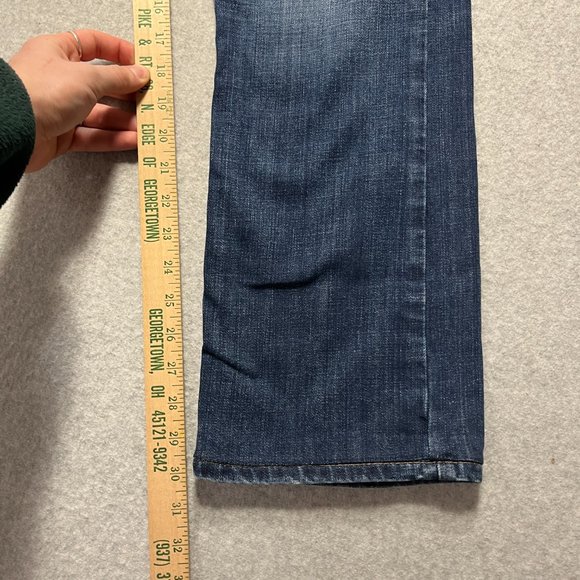 Levis Jeans Mens 30x30 Blue 527 Bootcut Western Cowboy Denim Mid (Tag 30x32) - Picture 5 of 11